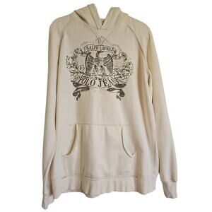 Polo Ralph Lauren Hoodie Mens XL Hooded Sweatshirt Polo Jeans Company Cream